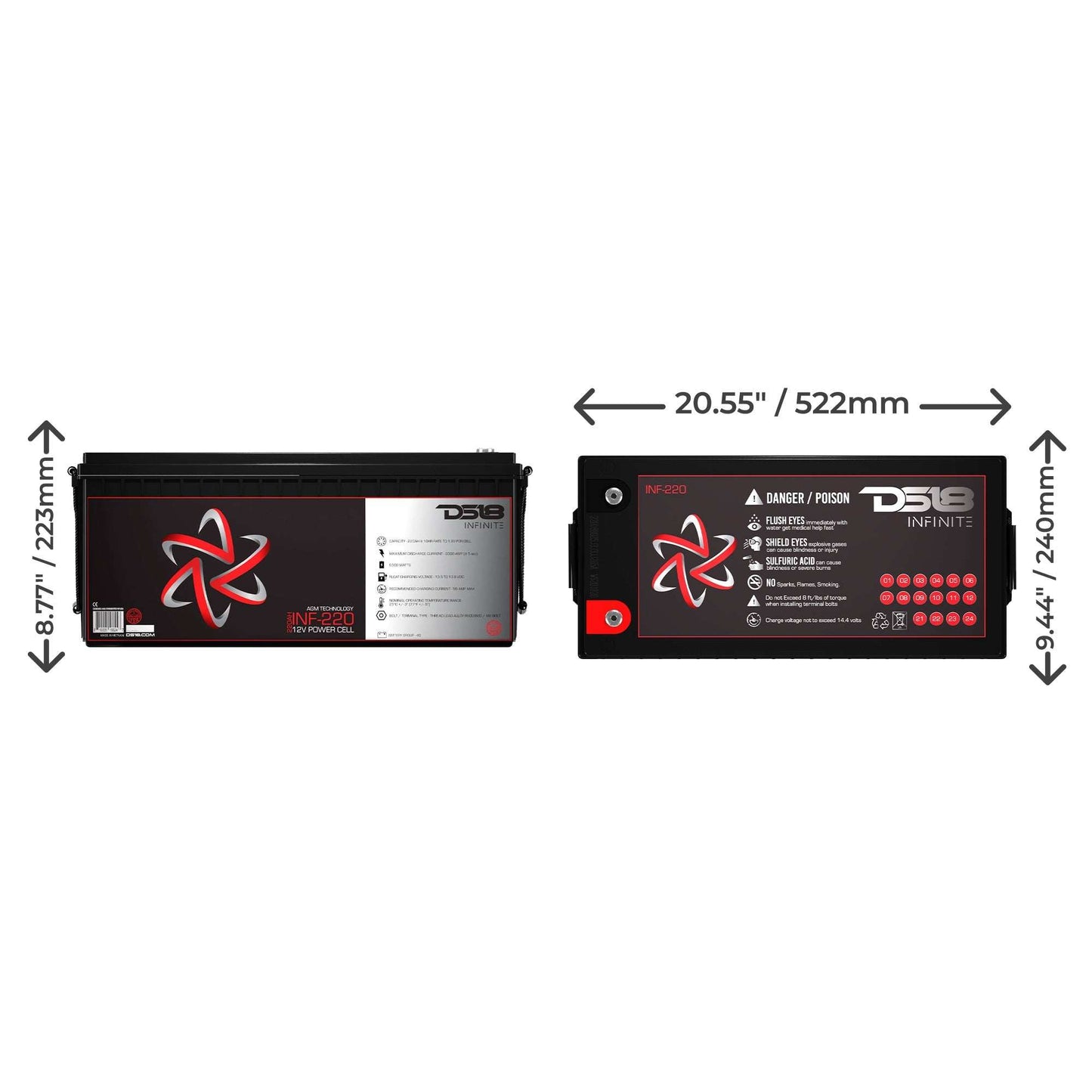 INFINITE 6500 Watts 220 AH AGM Power Cell - Skoutley Outdoors LLC