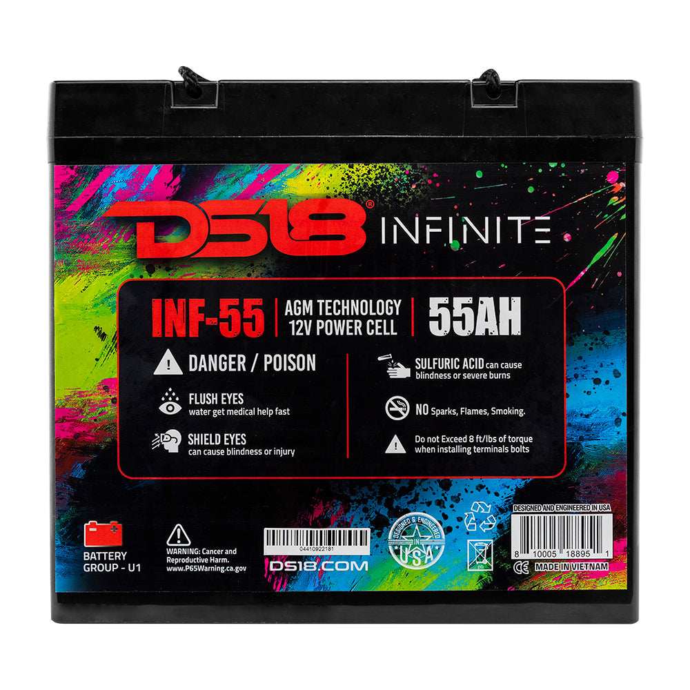 INFINITE 55 AH AGM Power Cell Battery - Skoutley Outdoors LLC