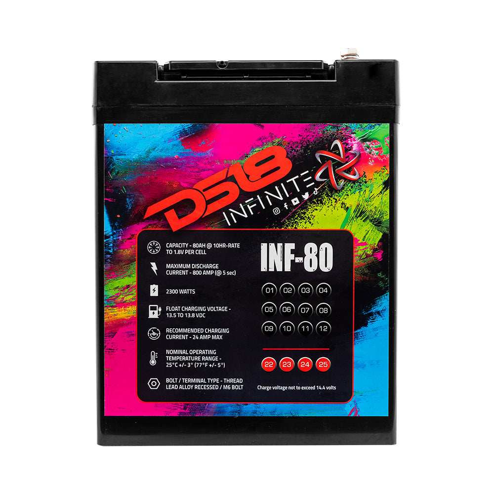 INF-80AH INFINITE 80 AH 2300 Watts AGM Power Cell 12 Volt Battery - Skoutley Outdoors LLC