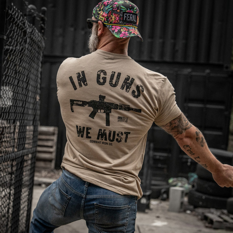 Load image into Gallery viewer, In Guns We Must Men's T-Shirt