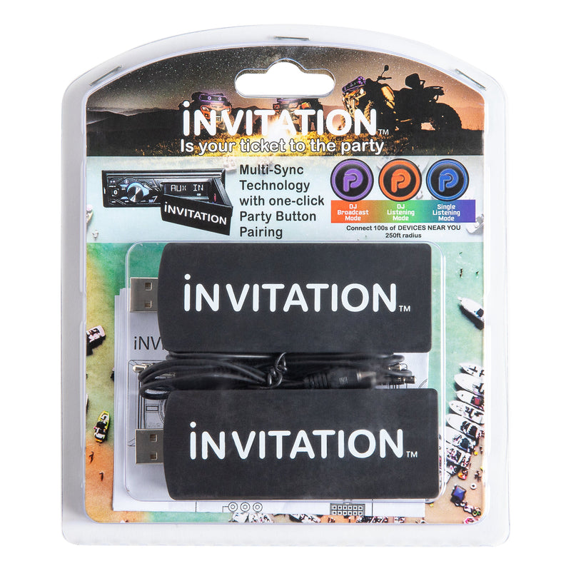 Load image into Gallery viewer, iNVITATION USB multi-sync wireless adapters with one-click Party Button pairing (2pcs)