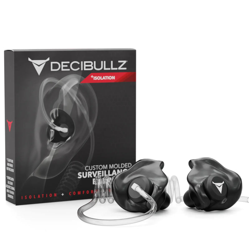 Load image into Gallery viewer, Custom Moldable Isolation Earpiece for Clear Tube, Radio, Surveillance, and Communication Headsets