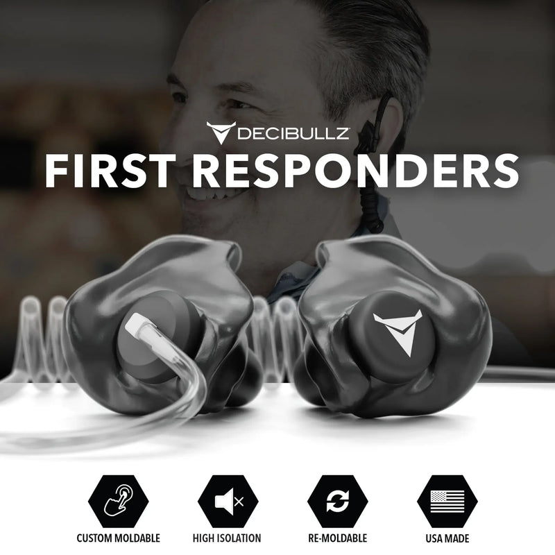 Load image into Gallery viewer, Custom Moldable Isolation Earpiece for Clear Tube, Radio, Surveillance, and Communication Headsets