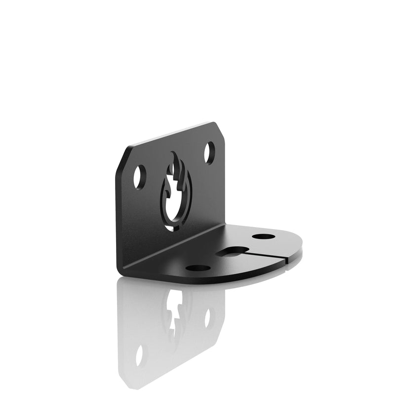Load image into Gallery viewer, Litt Industries halo billet 90 degree bracket Easily mount rock or accessory lights with our mounting brackets Each mount is powder coated black Hardware included