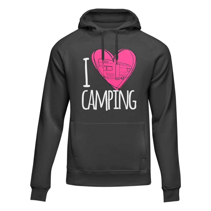 Load image into Gallery viewer, I Love Camping Adult Fleece Hoodie