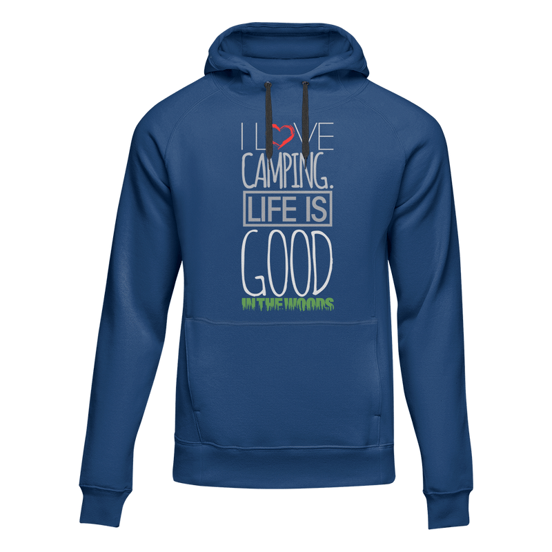 Load image into Gallery viewer, I Love Camping In The Woods Adult Fleece Hoodie