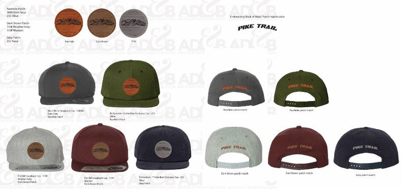 Load image into Gallery viewer, Pike Trail Rawhide Leather Patch Hats