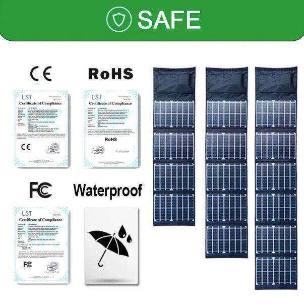 40W Monocrystalline Folding Solar Panel - Skoutley Outdoors LLC