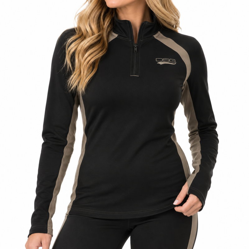 Load image into Gallery viewer, D-TECH 1/4 Zip Base Layer Shirt 2.0 - Stone