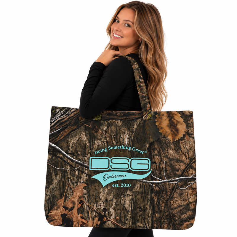 Load image into Gallery viewer, Logo Camo Tote Bag - Realtree Edge & Mossy Oak Country DNA