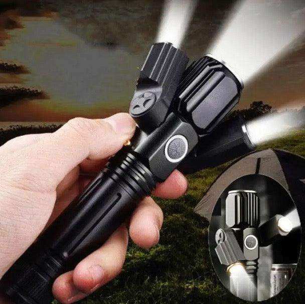 3 Head Zoomable Rechargeable LED Flashlight - Skoutley Outdoors LLC