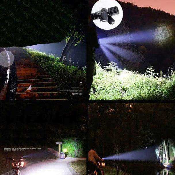 3 Head Zoomable Rechargeable LED Flashlight - Skoutley Outdoors LLC