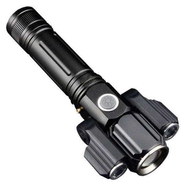 3 Head Zoomable Rechargeable LED Flashlight - Skoutley Outdoors LLC