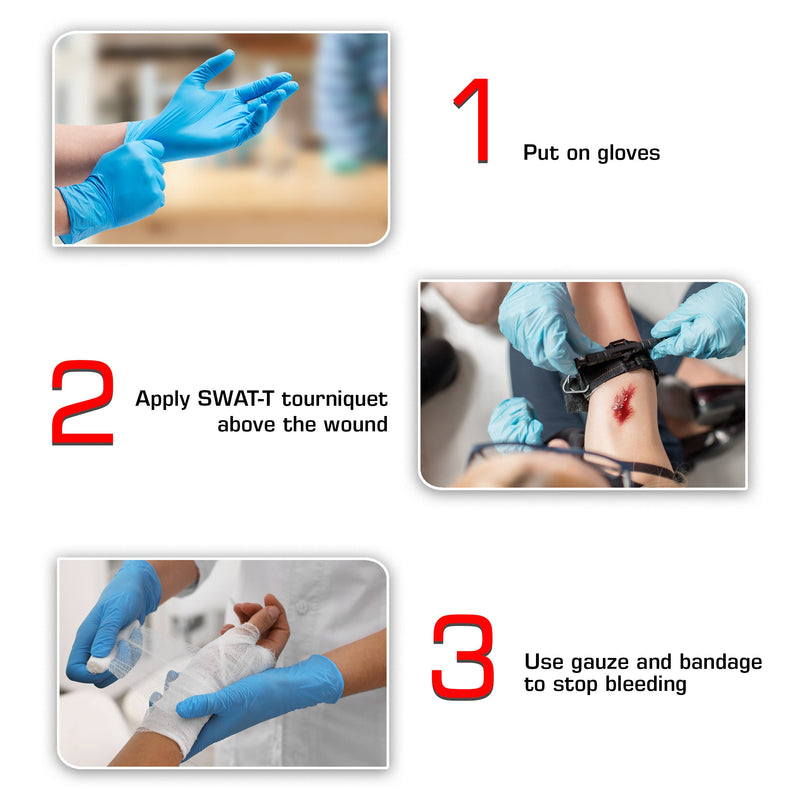 Load image into Gallery viewer, Bleeding Control Kit - 4 Vacuum Sealed Kits in Plastic Case