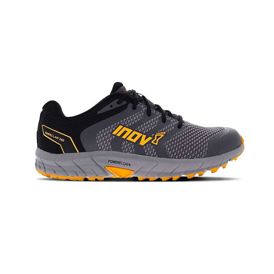 Men's Inov8 Parkclaw 260 Knit, Grey/Black/Yellow, 9 D Medium - Skoutley Outdoors LLC