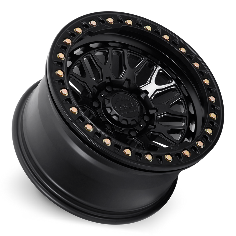 Load image into Gallery viewer, INVADER - MATTE BLACK FORGED BEADLOCK