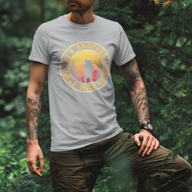 Load image into Gallery viewer, It's Another Half Mile Or So Man T-Shirt