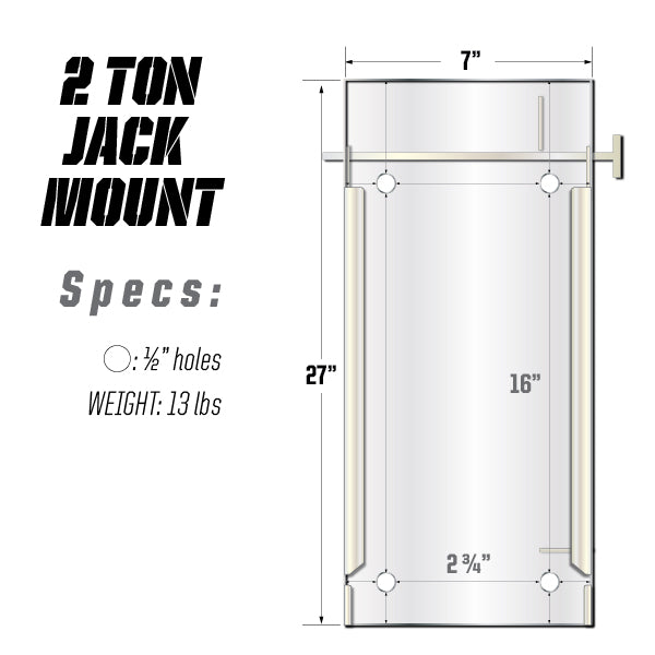 Load image into Gallery viewer, 2 Ton "The Beast" Jack Mount 2.0