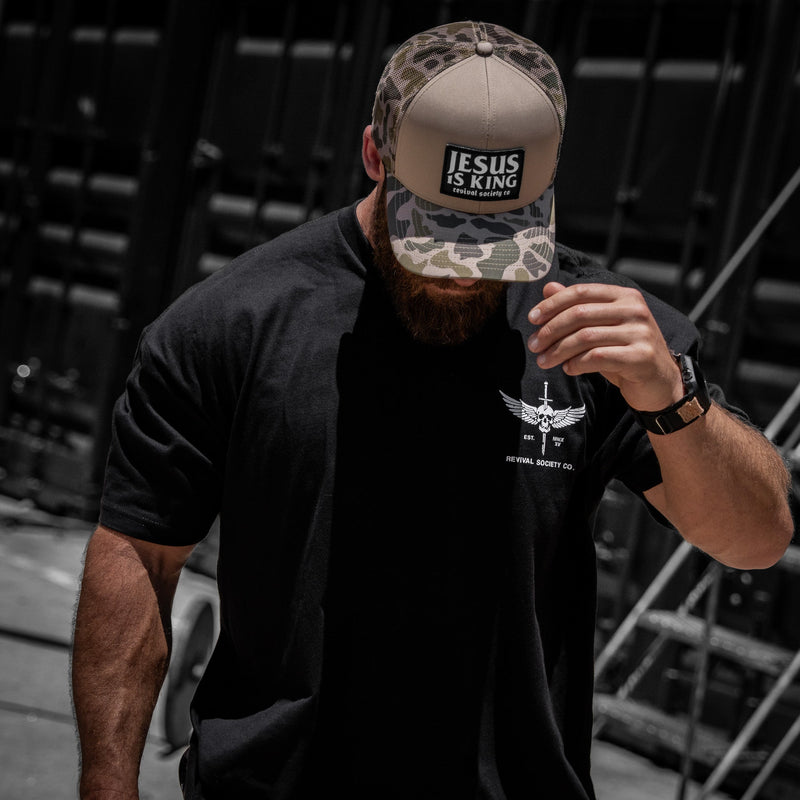 Load image into Gallery viewer, Jesus Is King Patch Snapback Hat