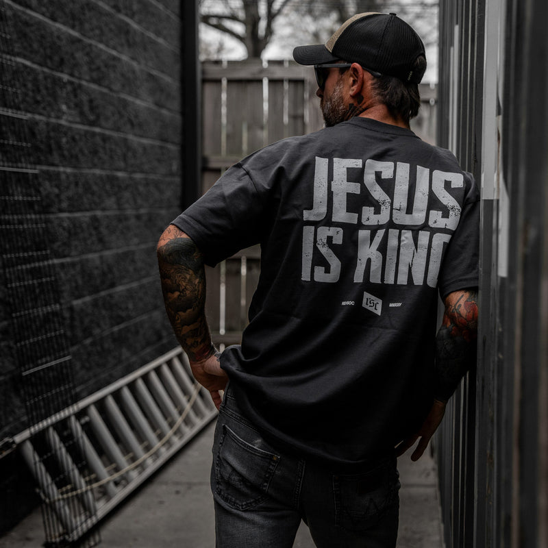 Load image into Gallery viewer, Jesus Is King Heavyweight Men's T-Shirt