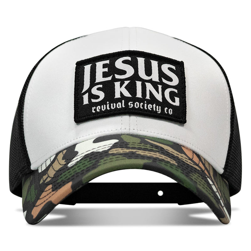 Load image into Gallery viewer, Jesus Is King Patch Snapback Hat