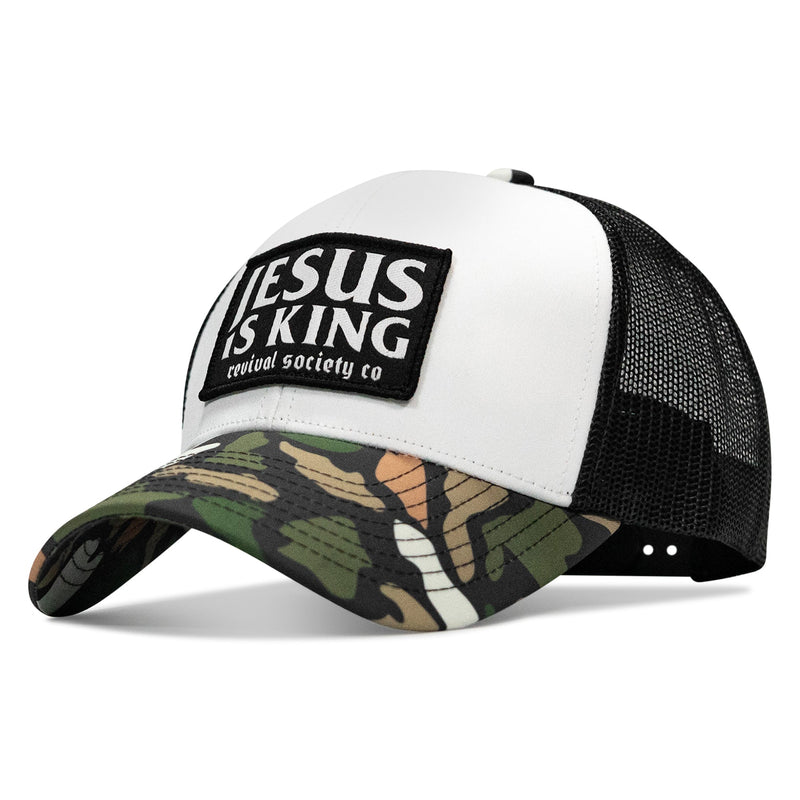 Load image into Gallery viewer, Jesus Is King Patch Snapback Hat