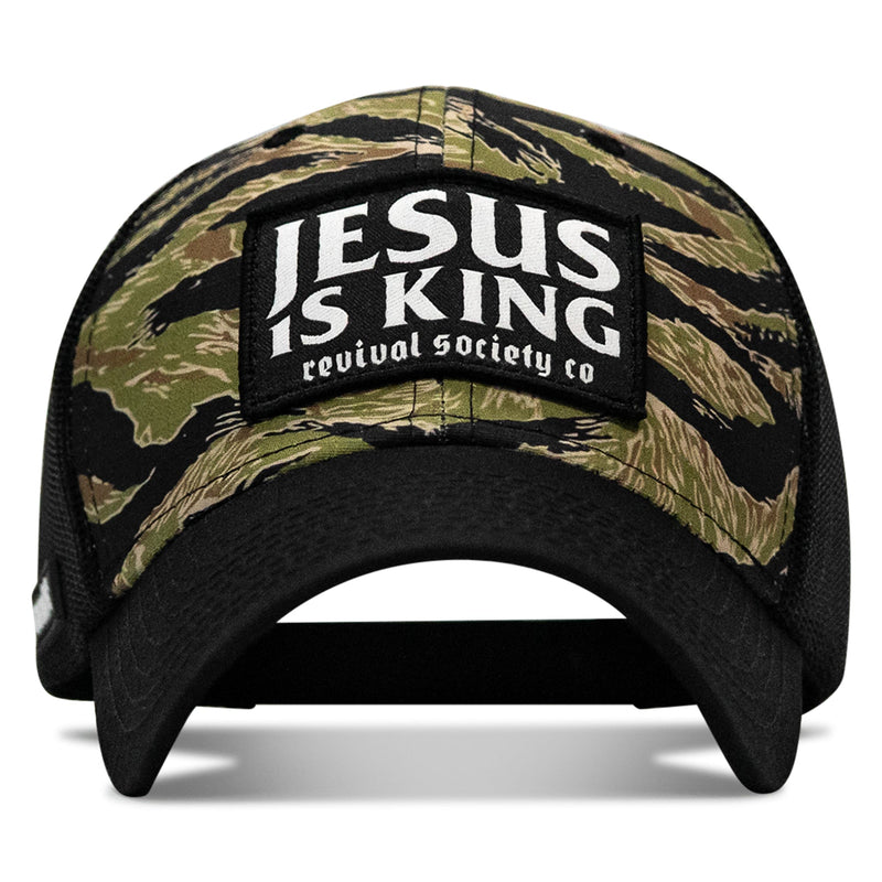 Load image into Gallery viewer, Jesus Is King Patch Original Ripstop Snapback Hat