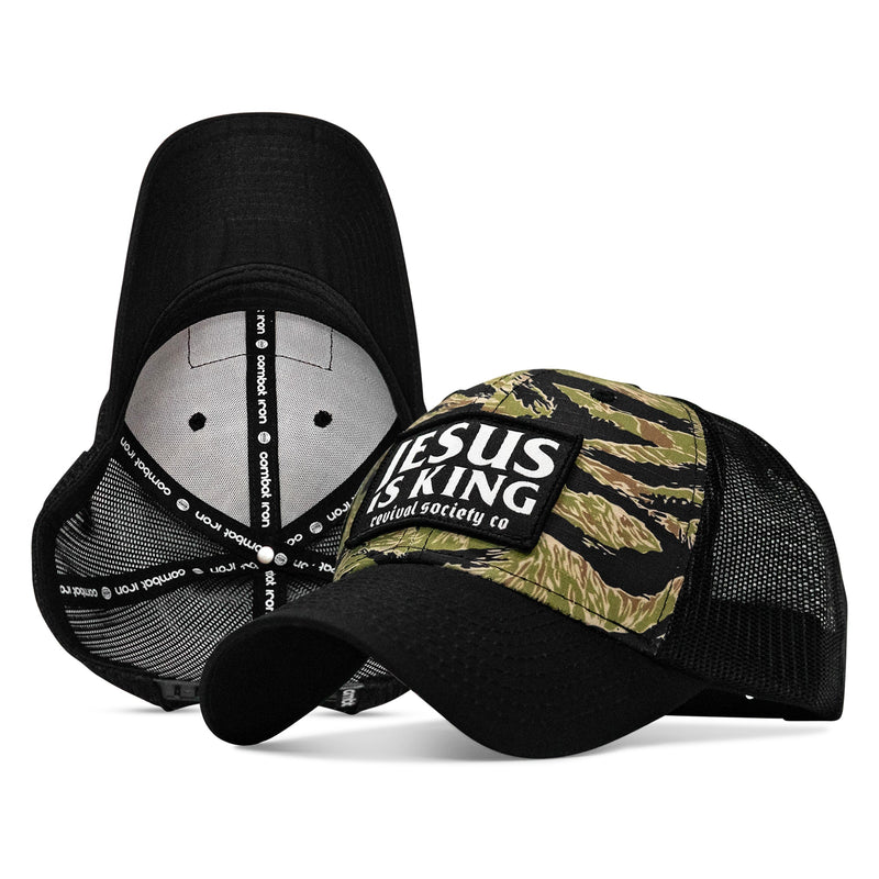 Load image into Gallery viewer, Jesus Is King Patch Original Ripstop Snapback Hat