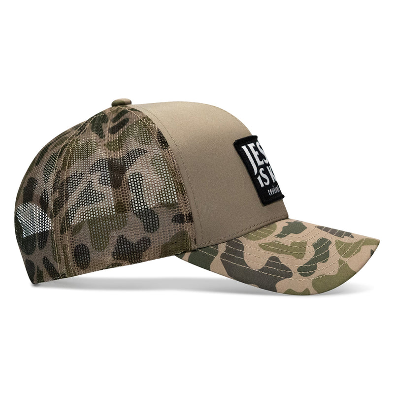 Load image into Gallery viewer, Jesus Is King Patch Snapback Hat