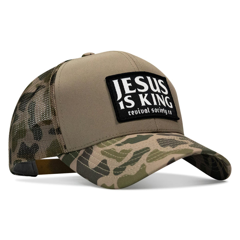Load image into Gallery viewer, Jesus Is King Patch Snapback Hat