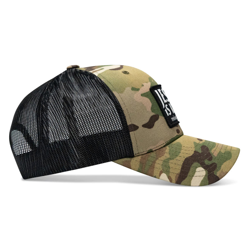 Load image into Gallery viewer, Jesus Is King Patch Snapback Hat