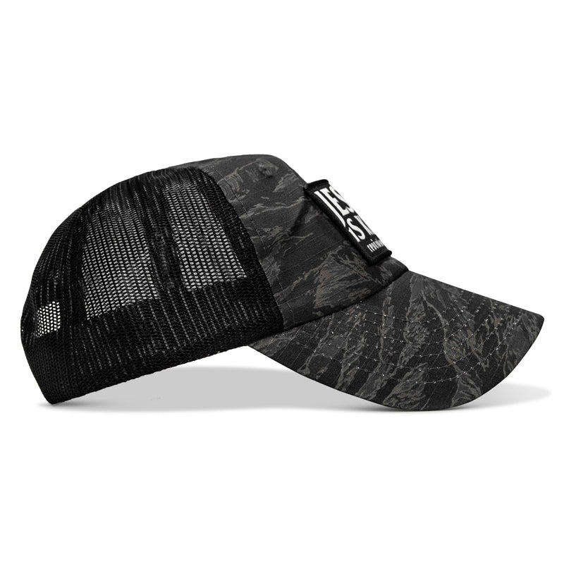 Load image into Gallery viewer, Jesus Is King Patch Tactical Ripstop Mesh Snapback Hat