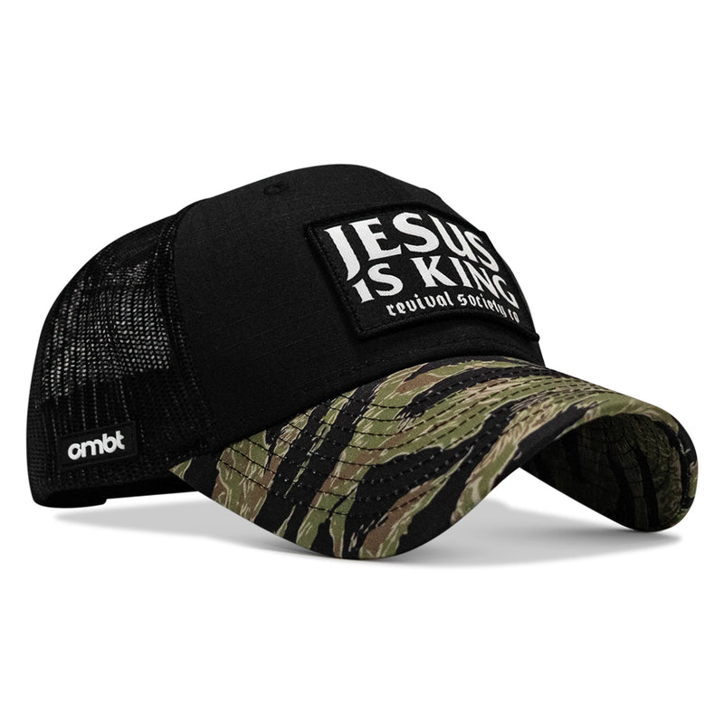 Load image into Gallery viewer, Jesus Is King Patch Original Ripstop Snapback Hat