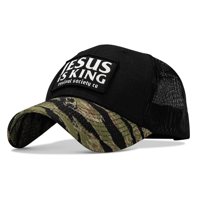 Load image into Gallery viewer, Jesus Is King Patch Original Ripstop Snapback Hat