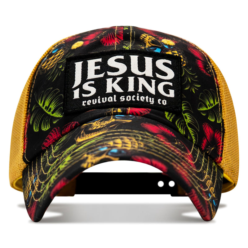 Load image into Gallery viewer, Jesus Is King Patch Tactical Ripstop Mesh Snapback Hat