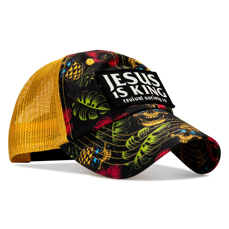 Load image into Gallery viewer, Jesus Is King Patch Tactical Ripstop Mesh Snapback Hat