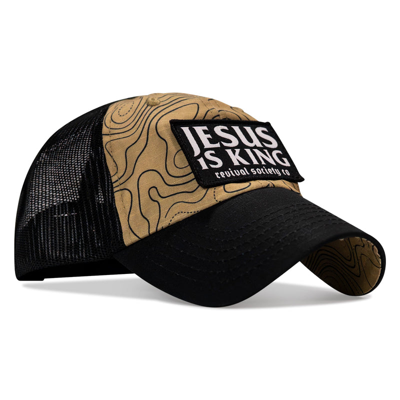 Load image into Gallery viewer, Jesus Is King Patch Tactical Ripstop Mesh Snapback Hat