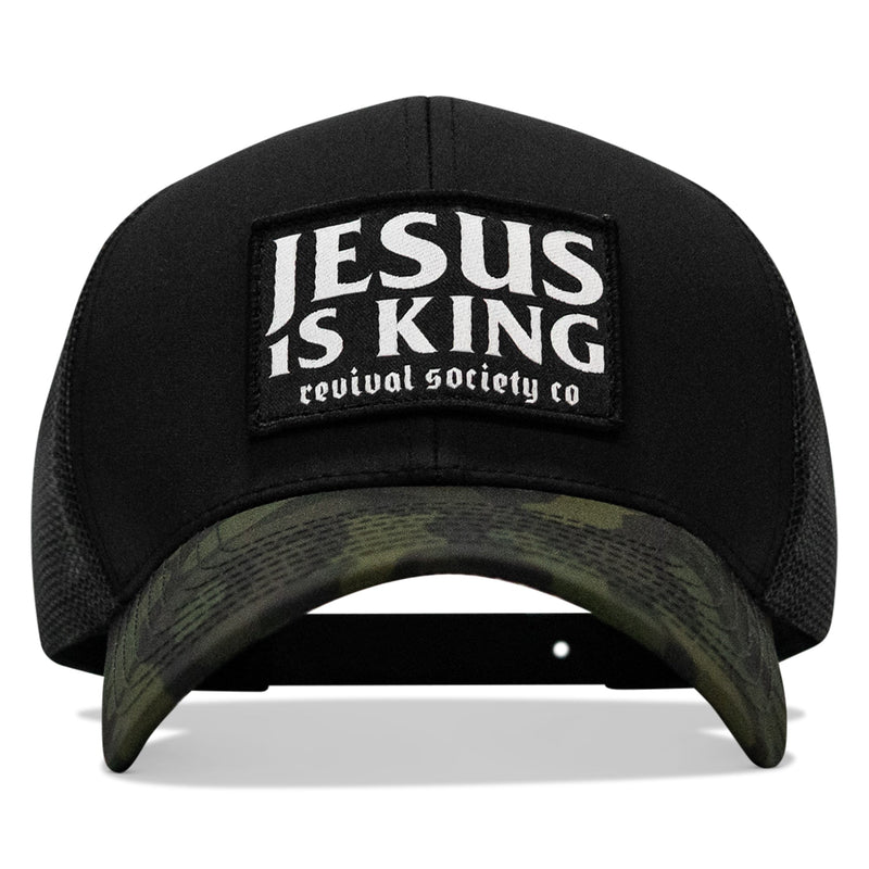 Load image into Gallery viewer, Jesus Is King Patch Snapback Hat