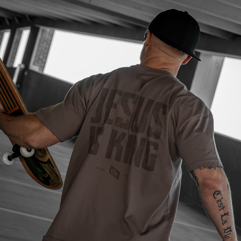 Load image into Gallery viewer, Jesus Is King Heavyweight Men's T-Shirt