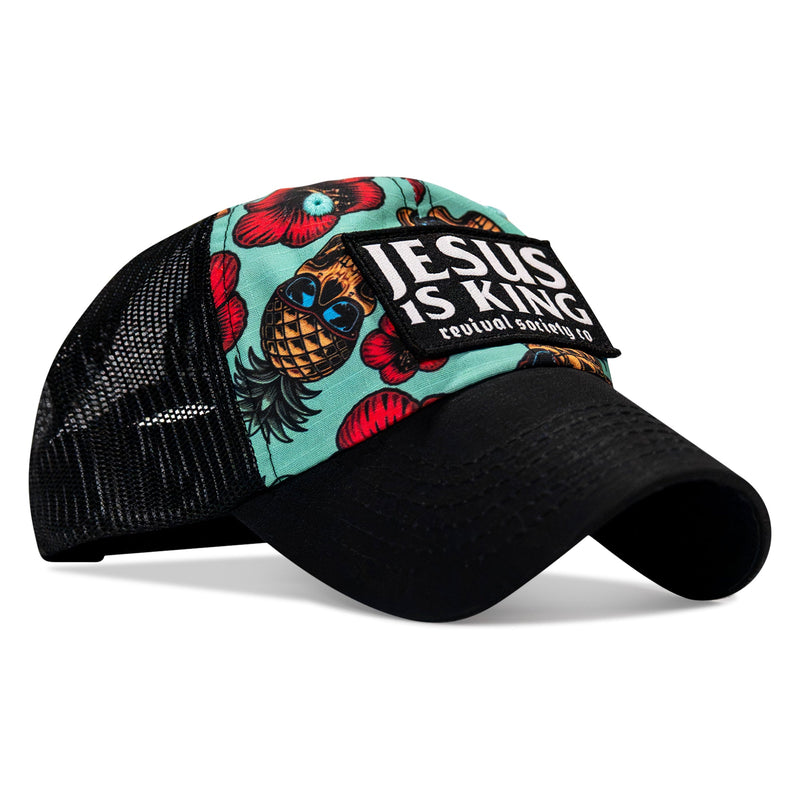 Load image into Gallery viewer, Jesus Is King Patch Tactical Ripstop Mesh Snapback Hat