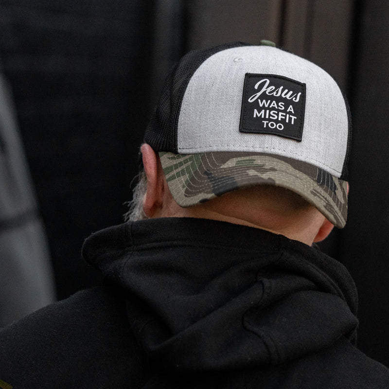 Load image into Gallery viewer, Jesus Was A Misfit Too Patch Snapback Hat