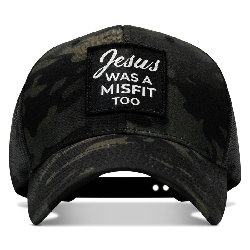 Load image into Gallery viewer, Jesus Was A Misfit Too Patch Snapback Hat