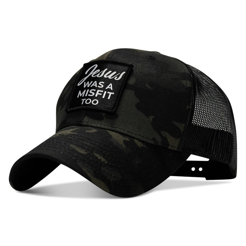 Load image into Gallery viewer, Jesus Was A Misfit Too Patch Snapback Hat