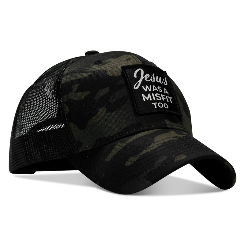 Load image into Gallery viewer, Jesus Was A Misfit Too Patch Snapback Hat