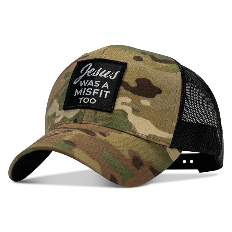 Load image into Gallery viewer, Jesus Was A Misfit Too Patch Snapback Hat