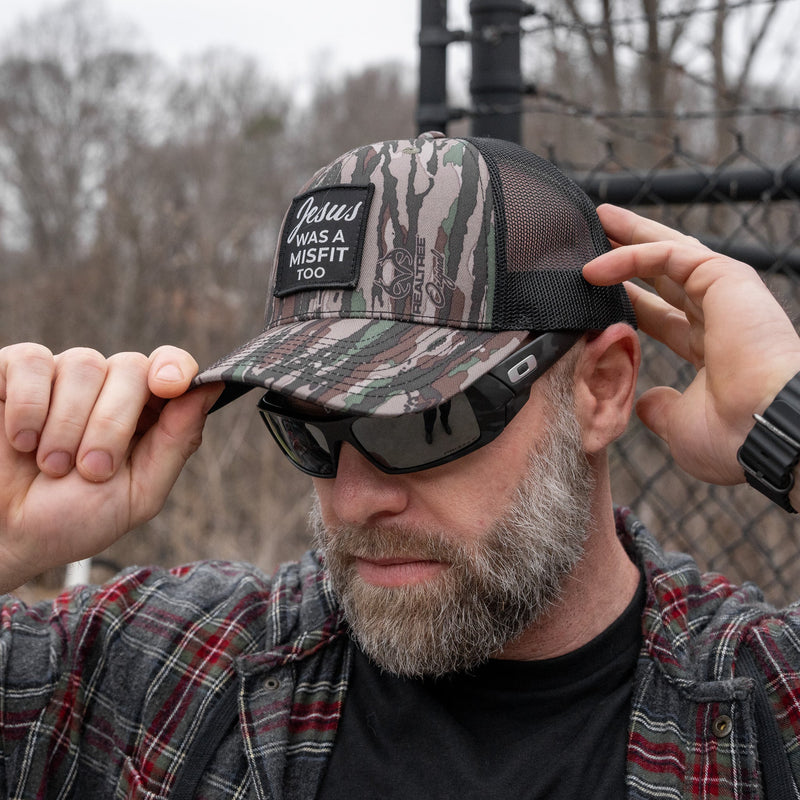 Load image into Gallery viewer, Jesus Was A Misfit Too Patch Snapback Hat