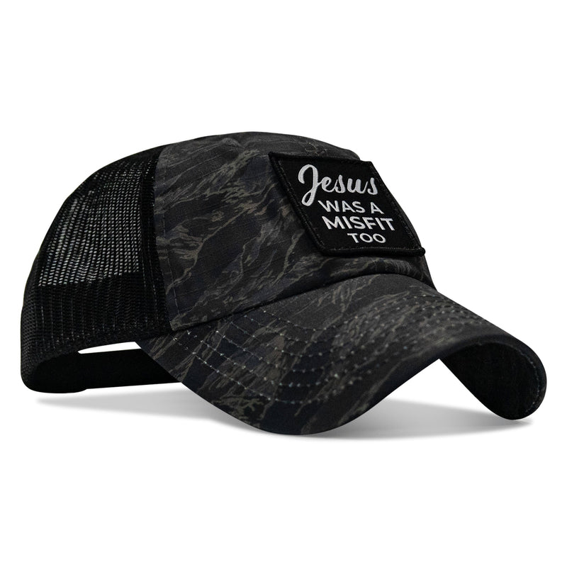 Load image into Gallery viewer, Jesus Was A Misfit Too Patch Tactical Ripstop Mesh Snapback Hat
