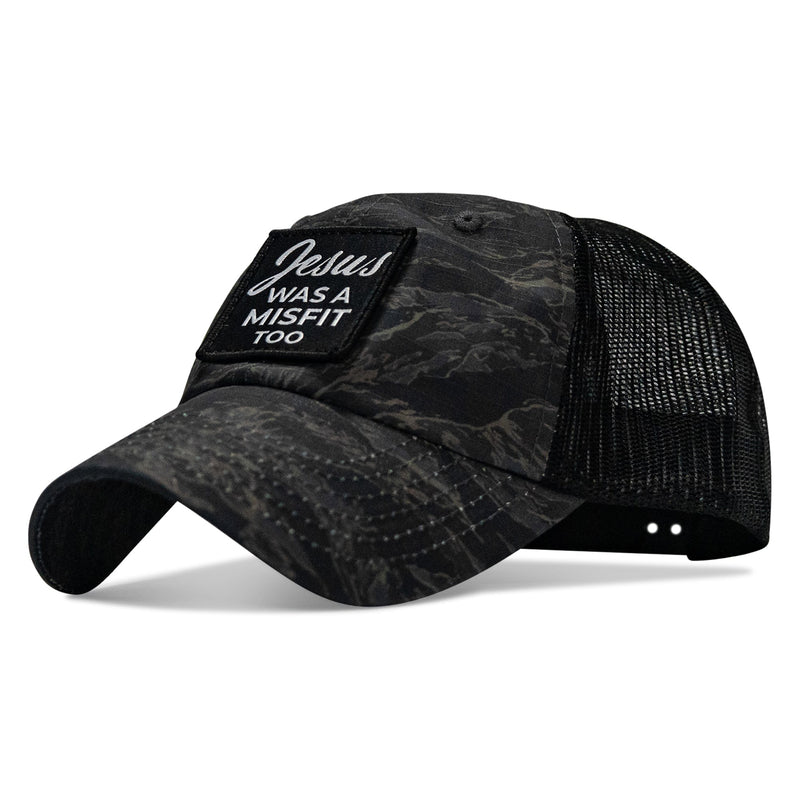 Load image into Gallery viewer, Jesus Was A Misfit Too Patch Tactical Ripstop Mesh Snapback Hat