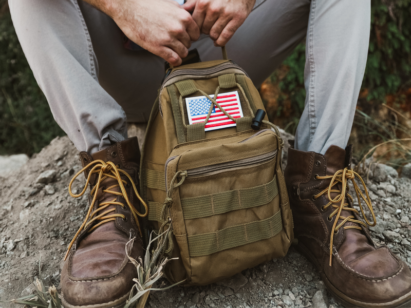 Load image into Gallery viewer, Tactical USA Flag Patch with Detachable Backing