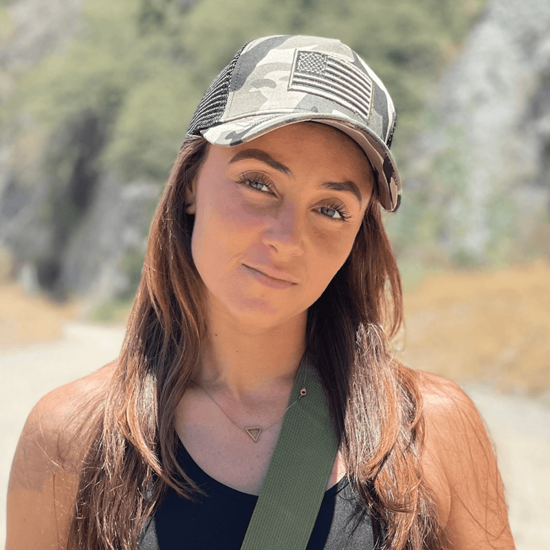 Load image into Gallery viewer, American Flag Trucker Hat with Adjustable Strap